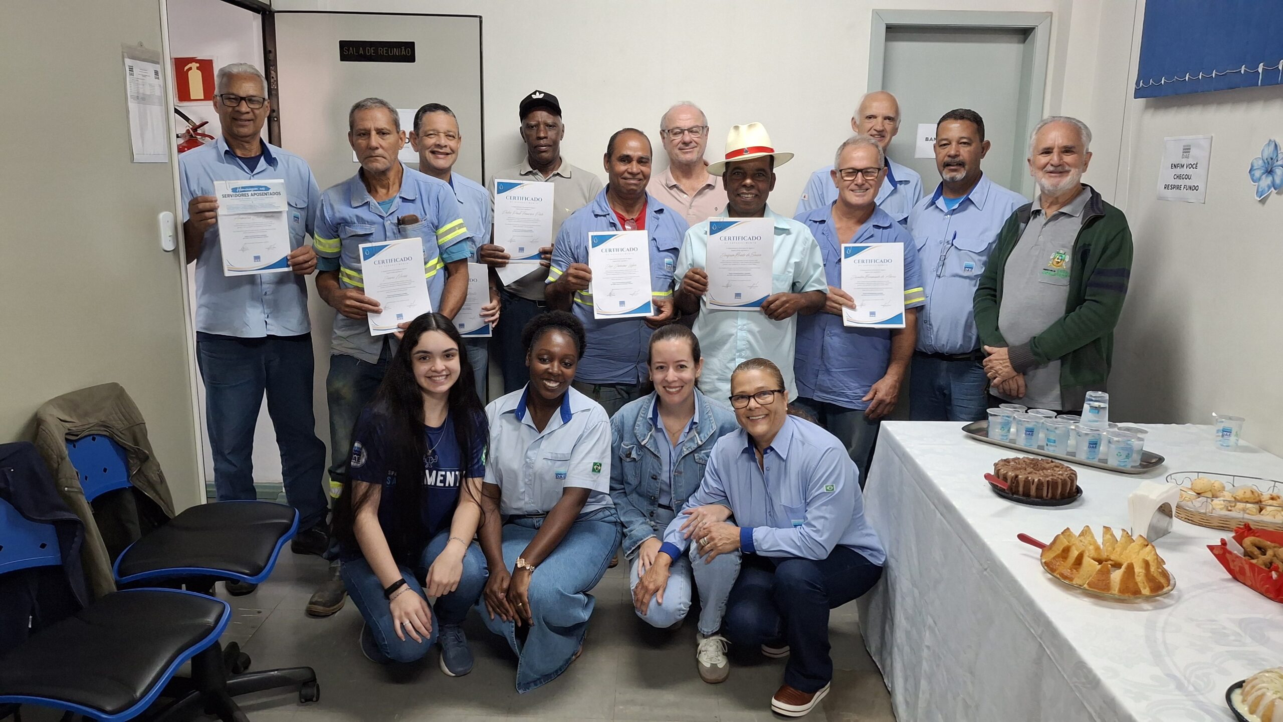 DAE homenageia servidores que encerram suas trajetórias na autarquia